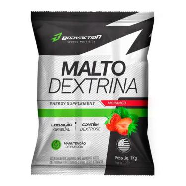 Imagem de Maltodextrina 1kg - Body Action, Morango