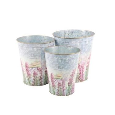 Imagem de Vasos Cachepot De Metal 18Fx-862B Jogo 03 Peças - Vacheron Do Brasil