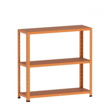 Imagem de Estante Metálica Baixa 3 Prateleiras 900x920x300mm Pandin, Laranja Pic