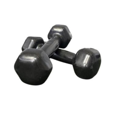 Imagem de Par Halter Sextavado Emborrachado 1Kg - Anilhas&Cia