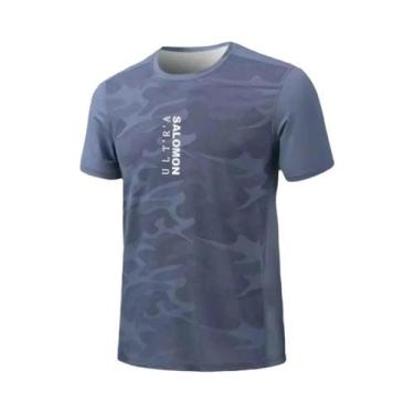 Imagem de Camiseta Masculina De Verão Com Estampa Gradiente, Respirável, Gola Re