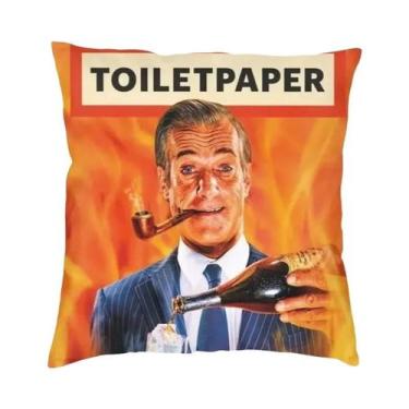 Imagem de Capa De Almofada Quadrada Com Estampa 3D De Natal, Dupla Face, Para De