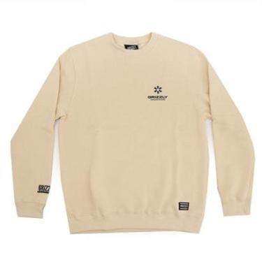 Imagem de Moletom Grizzly Careca Joshua Tree - Areia-Masculino