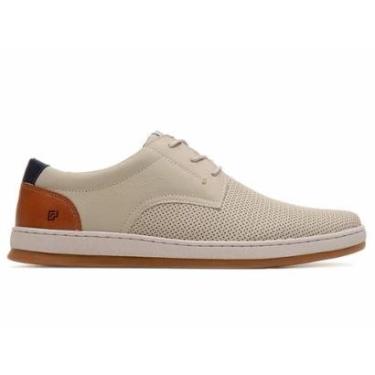 Imagem de Sapatênis Masculino Freeway Couro Off White - 3722-Masculino