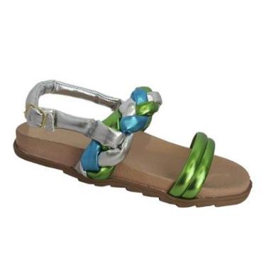 Imagem de Sandália Papete Anatômica Moda Pé Trança-Feminino