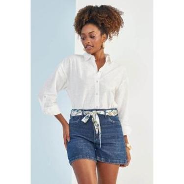 Imagem de SHORTS JEANS FEMININO DOCE TRAMA REF:105865-Feminino
