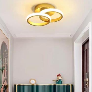 Imagem de Luminária De Teto Plafon de Sobrepor Led Moderna para Corredor Sala Qu