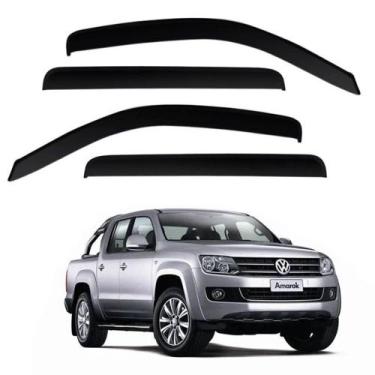 Imagem de Calha De Chuva Amarok 2010 11 2012 2013 2014 2015 Cab Dupla - PRESCALH