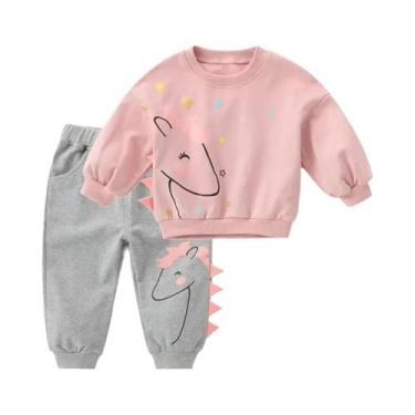 Imagem de Conjunto De Roupas Casuais Para Meninas Bebê Primavera Outono 2 Peças 