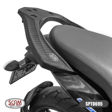 Imagem de SUPORTE BAU SUPERIOR FIBERFORCE YAMAHA FZ15 2023 Cor:Preto - Scam