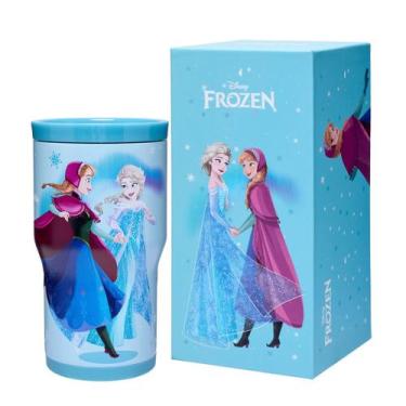Imagem de Copo Térmico Infantil Ana Elsa Escolar Menina Frozen 532 Ml Disney