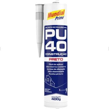 Imagem de Adesivo Selante PU40 Preto 400g Construção Mundial Prime