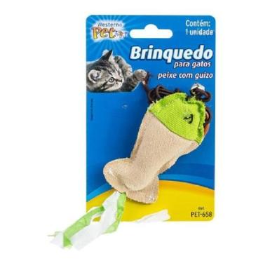 Imagem de Brinquedo para gatos peixe com guizo - WESTERN PET