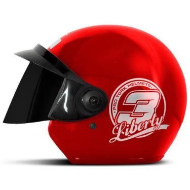 Imagem de Capacete Feminino De Moto Barato Aberto Masculino Pro Tork Liberty Thr