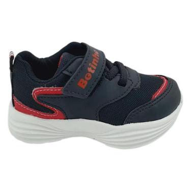 Imagem de Tenis Lançamento Botinho Menino Infantil Preto/Vermelho Leve, 23, Pret