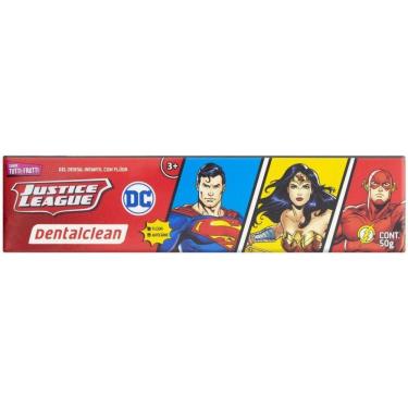 Imagem de Gel Dental Heróis Liga Da Justiça Com Fluor 50g -dentalclean