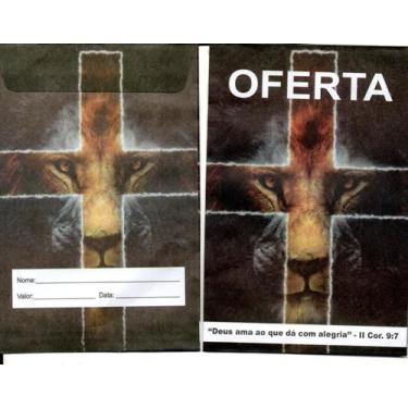 Imagem de Envelopes para Campanha com 100 UNIDADE II - SC, Oferta leão e cruz