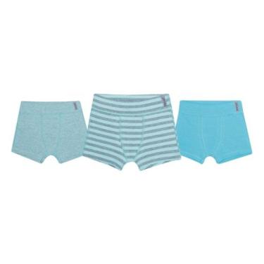 Imagem de Kit 3 Cuecas Infantil Menino Em Algodão Macio Conjunto Roupa Íntima Ma