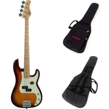 Imagem de Kit Contrabaixo Tagima TPB-4 Honey Burst Precision + Capa