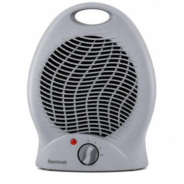 Imagem de Aquecedor de Ar Elétrico 2000W 220V Cinza Portátil com 2 Níveis de Tem