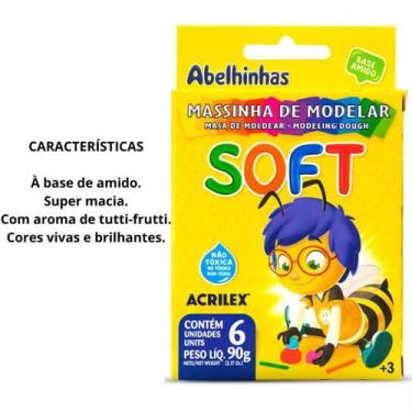 Imagem de Massinha Modelar Soft C/6 Acrilex