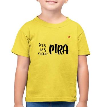 Imagem de Camiseta Algodão Infantil Inspira, respira, não pira - Foca na Moda, A