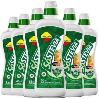 Imagem de Kit 6 Unid. Adoçante Lowçucar Sostevia Líquido 65ml