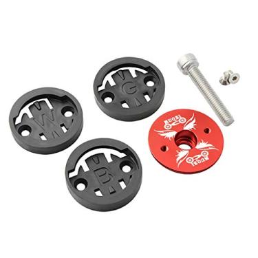 Imagem de LEIPUPA Suporte de Bicicleta de Liga Compatível com Garmin/Bryton/Wahoo Bike Headset Step Top - Vermelho