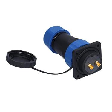 Imagem de Conector à prova d'água, contato de cobre banhado a ouro 380V 45A Tomada industrial Conexão firme 2000MΩ Resistência de isolamento para equipamentos(2 núcleos)