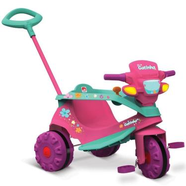 Imagem de Triciclo Bandeirante Velobaby Gatinha 207 Cor Rosa