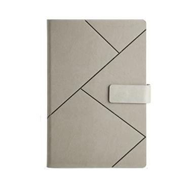 Imagem de A5 B5 Business Notepads Couro Diários Caderno Para Meninas Diário, Cinza, B5