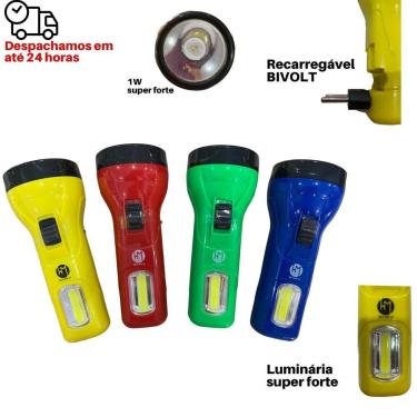Imagem de Lanterna Recarregável com Luminária 14,5 cm