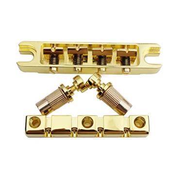 Imagem de Guyker Ponte de baixo de massa alta de 4 cordas com peça traseira de aço usinado CNC vintage, ouro