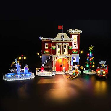 Imagem de LIGHTAILING Light Set for (Creator Expert Winter Village Fire Station) Building Blocks Model - Led Light kit Compatible with Lego 10263(NOT Included The Model)