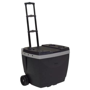 Imagem de Caixa Térmica Cooler Cerveja Com Rodinhas 42 Litros Preta