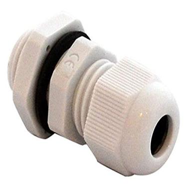 Imagem de Bud Industries IPG22294G IP66 TUV cabo de nylon longo Gland serve para fio redondo de 0,16 a 0,31 polegadas, cinza