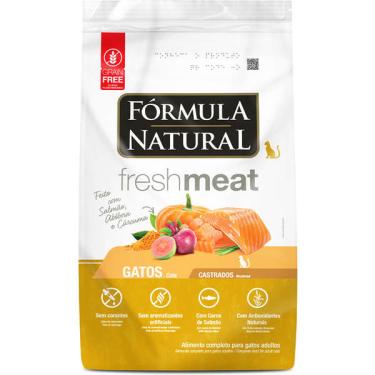 Imagem de Ração Seca Fórmula Natural Fresh Meat Salmão para Gatos Castrados - 1 Kg