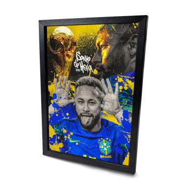 Imagem de Quadro decorativo Neymar Sonho do Hexa Brasil Copa do Mundo
