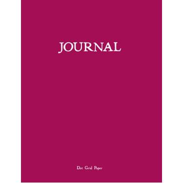 Imagem de Caderno Dot Grid Journal: Caderno de capa mole rosa escuro de 21,5 x 28,5 cm da schoolnest