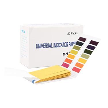 Imagem de 20 Unidades de Papel de Teste de PH 1-14 Teste de PH Universal para Teste de Alcalinidade de de