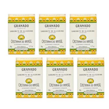 Imagem de Sabonete em Barra de Glicerina Granado 90g Emb c/06 un (Castanha do Brasil)