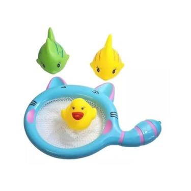 Imagem de Pescaria De Banho Para Bebes Infantil Com Rede E 3 Bichinhos- Company Kids