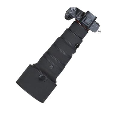 Imagem de MUEAST Capa de chuva para lente camuflada à prova d'água para câmera Sigma 500 mm F5.6 DG DN OS capa de proteção de lentes (cor: # preto elegante)
