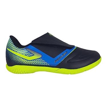 Imagem de Chuteira Provoke Infantil Futsal, Topper, Meninos, Preto/Amarelo Neon, 28