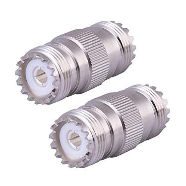 Imagem de XRDS -RF Conectores UHF PL-259 conector adaptador fêmea para fêmea UHF SO239 conectores fêmea, pacote com 2 (não para TV)