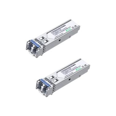 Imagem de LINOVISION Módulo SFP de 1,25 G, 1000Base-LX, 1310 nm SMF, até 20 km, fibra LC dupla, transceptor SFP para Cisco, D-Link, Supermicro, Netgear, Fortinet, TP-Link e Ubiquiti UNIFI Switches