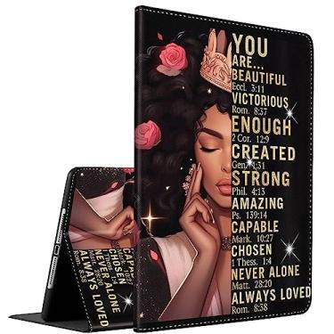 Imagem de Capa para Samsung Galaxy Tab S6 Lite 10,4 polegadas 2022/2020 modelo (SM-P610/P613/P615/P619), capa com suporte inteligente multi-ângulo auto hibernar/despertar, mulheres afro-americanas, rainha