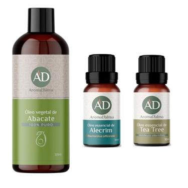 Imagem de Kit Revitalização Profunda: Óleo de Abacate 100% Puro & Prensado a Frio com Óleos Essenciais de Alecrim e Melaleuca para Nutrição Intensiva da Pele e dos Cabelos | Ideal para Hidratação e Fortalecimento | Certificado IBD | Aroma D’alma