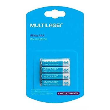 Imagem de Pilha AAA Recarregavel Multi 1000 mah Kit com 4 Unidades 1.2V