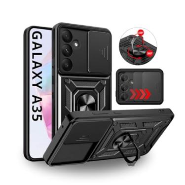 Imagem de Capa Capinha Armor Anti Impacto Ring Luxo Para Galaxy A35 Normal (Tela 6.6) + Anel Giratorio + Proteção De Câmera - Proteção Militar